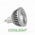 6W MR16 SMD led spot light with COB lens silver housing